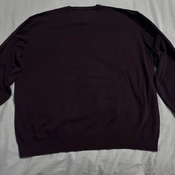 Lacoste Mens Long Sleeve Cotton Crewneck Shirt Navy Blue Size 9 (4XL) Navy Croc - Picture 10 of 10